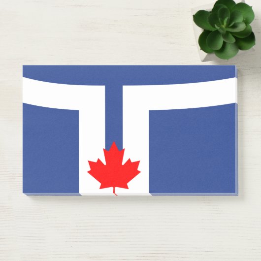 Post-it® Notes avec le drapeau de Toronto, Canada (Bureau)