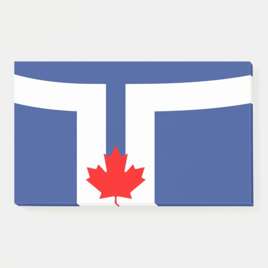 Post-it® Notes avec le drapeau de Toronto, Canada (Devant)
