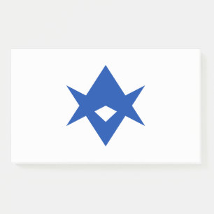 Post-it® Notes avec le drapeau de Toyota City, Japon