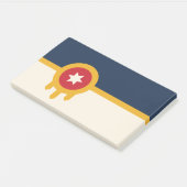 Post-it® Notes avec le drapeau de Tulsa, Oklahoma (Incliné)