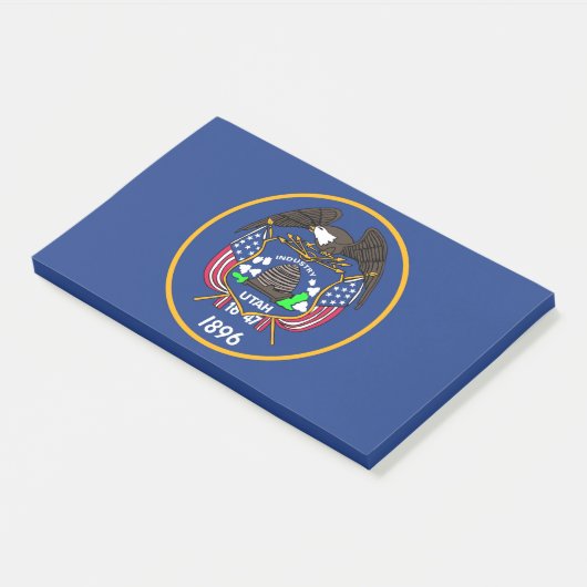 Post-it® Notes avec le drapeau de Utah, États-Unis (Incliné)
