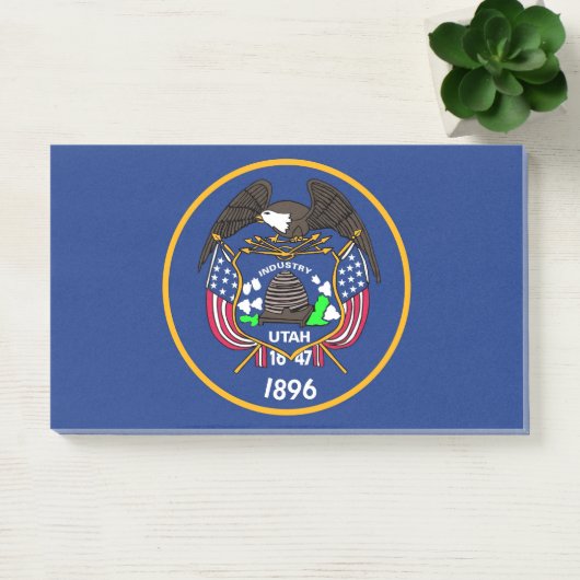 Post-it® Notes avec le drapeau de Utah, États-Unis (Bureau)