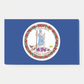 Post-it® Notes avec le drapeau de Virginie, USA (Devant)