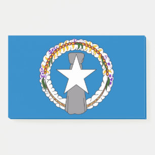 Post-it® Notes avec le drapeau des Mariannes du Nord, États