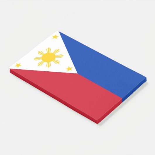 Post-it® Notes avec le drapeau des Philippines (Incliné)