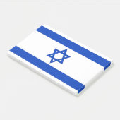 Post-it® Notes avec le drapeau d'Israël (Incliné)