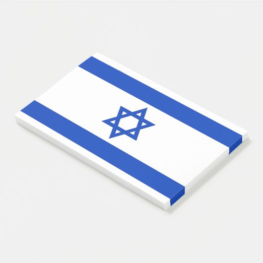 Post-it® Notes avec le drapeau d'Israël (Incliné)