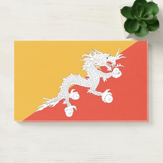 Post-it® Notes avec le drapeau du Bhoutan (Bureau)