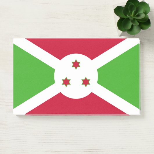 Post-it® Notes avec le drapeau du Burundi (Bureau)