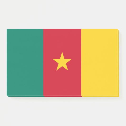 Post-it® Notes avec le drapeau du Cameroun (Devant)
