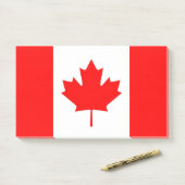 Post-it® Notes avec le drapeau du Canada (Sur un bureau)