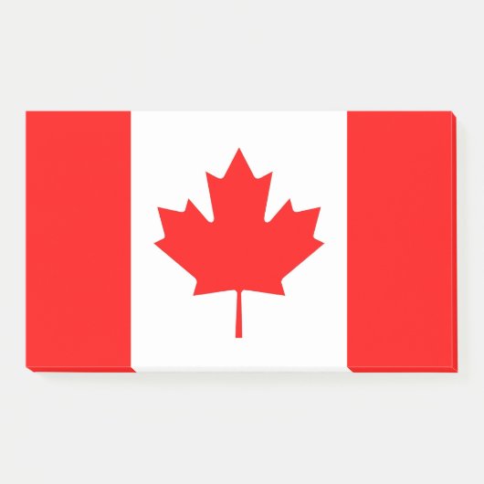 Post-it® Notes avec le drapeau du Canada (Devant)