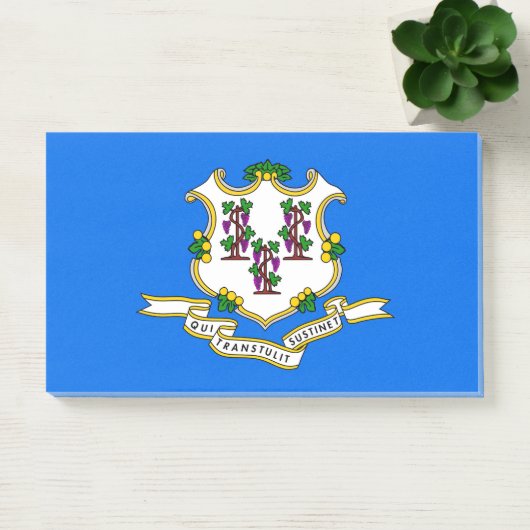 Post-it® Notes avec le drapeau du Connecticut, États-Unis (Bureau)