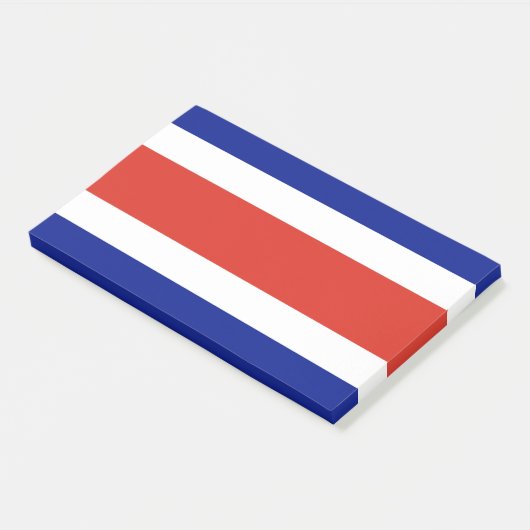 Post-it® Notes avec le drapeau du Costa Rica (Incliné)