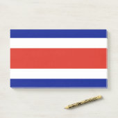 Post-it® Notes avec le drapeau du Costa Rica (Sur un bureau)