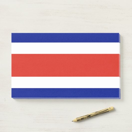 Post-it® Notes avec le drapeau du Costa Rica (Sur un bureau)