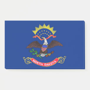 Post-it® Notes avec le drapeau du Dakota du Nord, USA