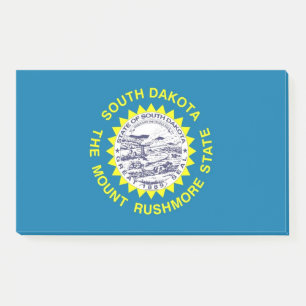Post-it® Notes avec le drapeau du Dakota du Sud, USA