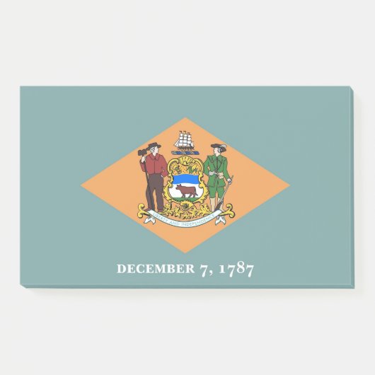 Post-it® Notes avec le drapeau du Delaware, USA (Devant)