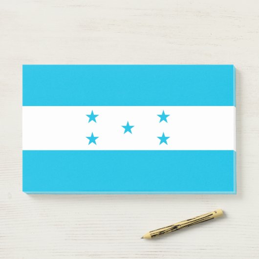 Post-it® Notes avec le drapeau du Honduras (Sur un bureau)