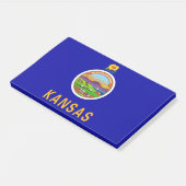 Post-it® Notes avec le drapeau du Kansas, États-Unis (Incliné)