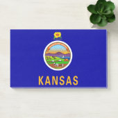 Post-it® Notes avec le drapeau du Kansas, États-Unis (Bureau)