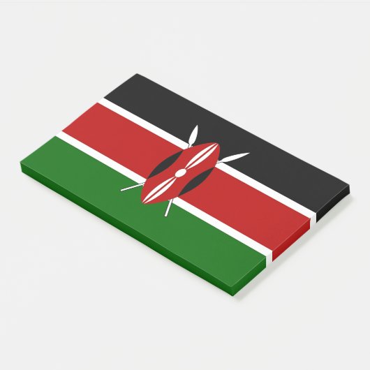 Post-it® Notes avec le drapeau du Kenya design (Incliné)