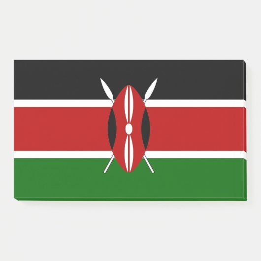 Post-it® Notes avec le drapeau du Kenya design (Devant)