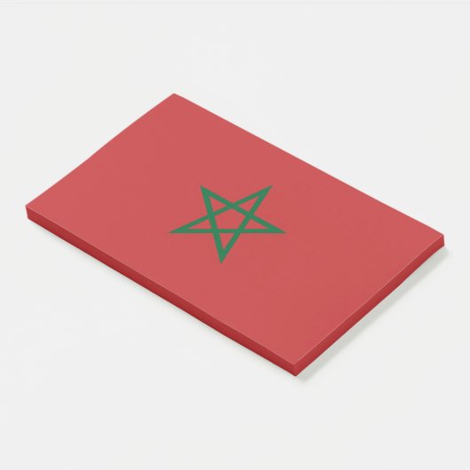 Post-it® Notes avec le drapeau du Maroc (Incliné)