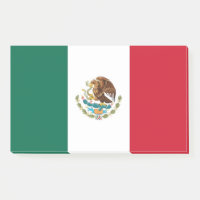 Notes avec le drapeau du Mexique