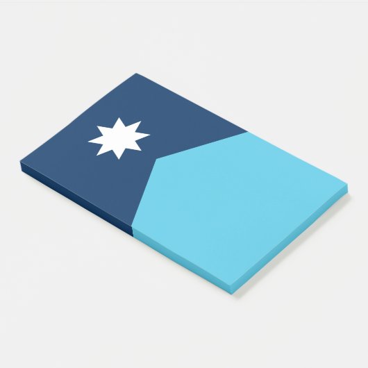 Post-it® Notes avec le drapeau du Minnesota, USA (Incliné)