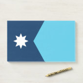 Post-it® Notes avec le drapeau du Minnesota, USA (Sur un bureau)