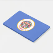 Post-it® Notes avec le drapeau du Minnesota, USA (Incliné)
