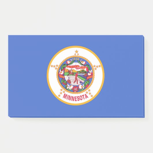 Post-it® Notes avec le drapeau du Minnesota, USA (Devant)