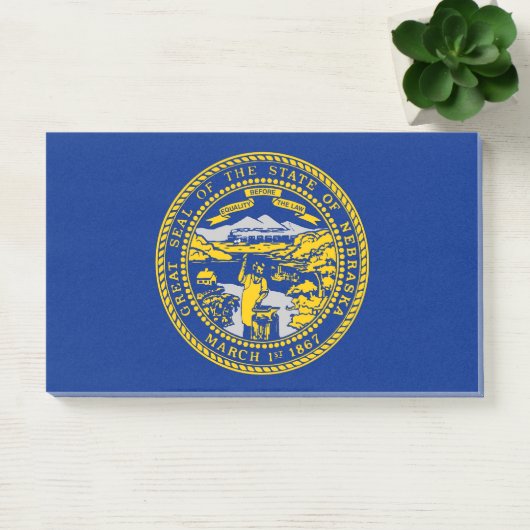 Post-it® Notes avec le drapeau du Nebraska, USA (Bureau)