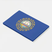 Post-it® Notes avec le drapeau du New Hampshire, USA (Incliné)