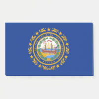 Notes avec le drapeau du New Hampshire, USA