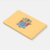 Post-it® Notes avec le drapeau du New Jersey, USA (Incliné)