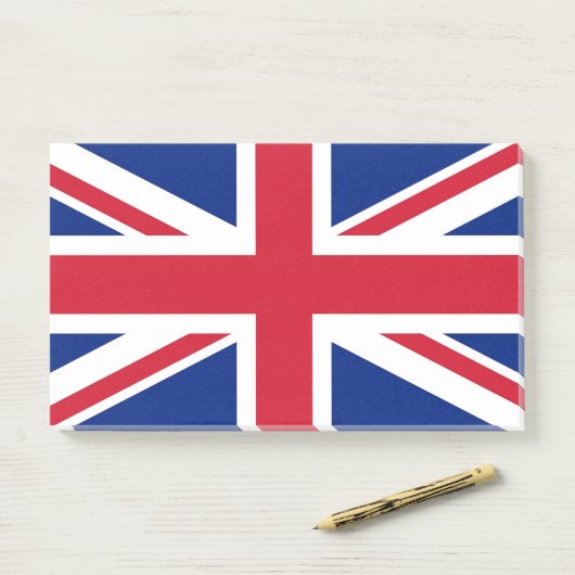 Post-it® Notes avec le drapeau du Royaume-Uni (Sur un bureau)