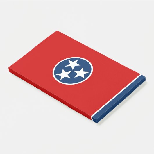 Post-it® Notes avec le drapeau du Tennessee, USA (Incliné)