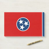 Post-it® Notes avec le drapeau du Tennessee, USA (Sur un bureau)