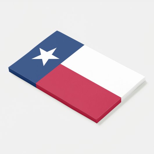 Post-it® Notes avec le drapeau du Texas, USA (Incliné)