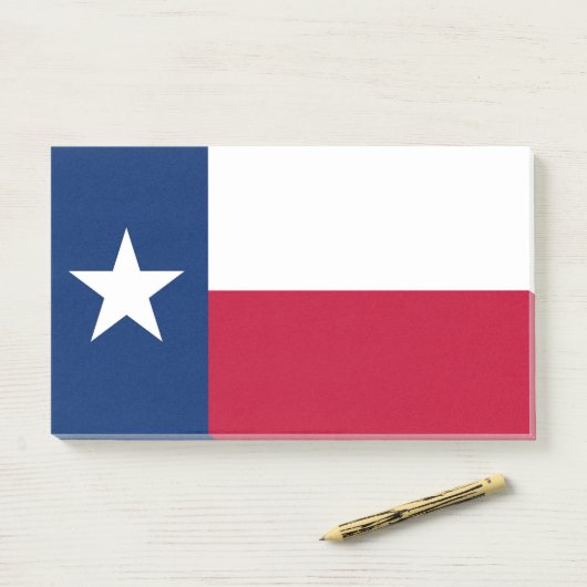 Post-it® Notes avec le drapeau du Texas, USA (Sur un bureau)