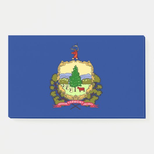 Post-it® Notes avec le drapeau du Vermont, États-Unis (Devant)