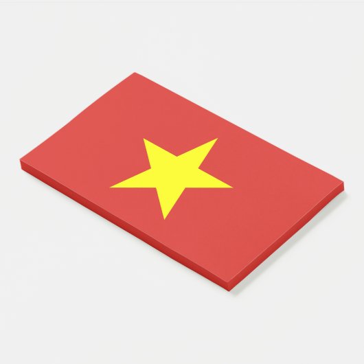 Post-it® Notes avec le drapeau du Vietnam (Incliné)