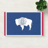 Post-it® Notes avec le drapeau du Wyoming, USA (Bureau)