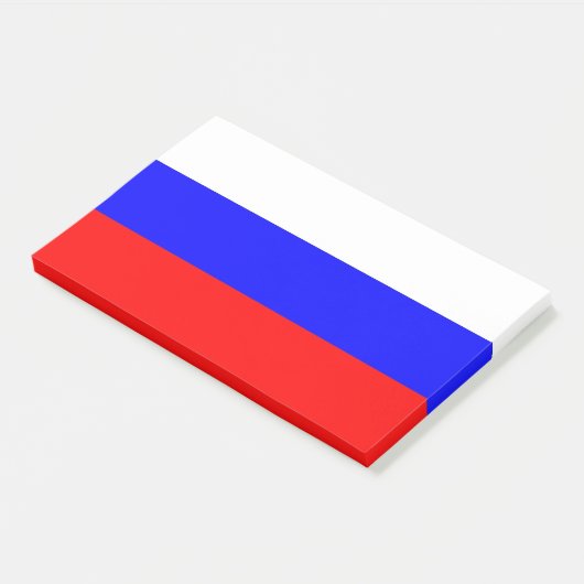 Post-it® Notes avec le drapeau russe (Incliné)