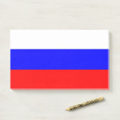 Post-it® Notes avec le drapeau russe (Sur un bureau)