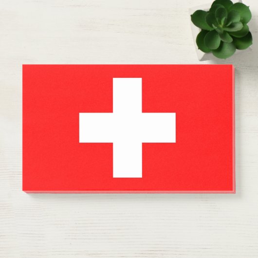 Post-it® Notes avec le drapeau suisse (Bureau)