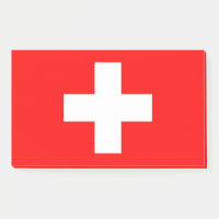 Notes avec le drapeau suisse